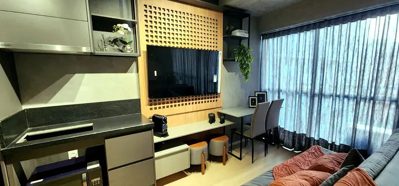 Estúdio de Airbnb com móveis planejados sob medida em MDF — Vl. Nova Conceição, Oficina 306, São Paulo