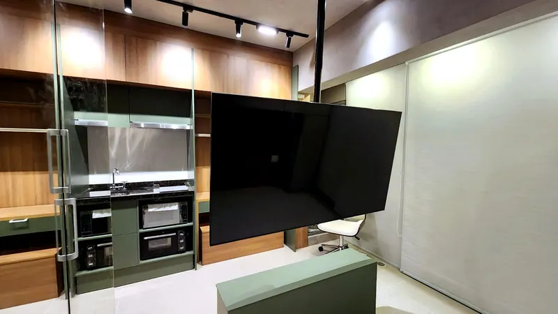 Estúdio de Airbnb com móveis planejados sob medida em MDF — Barra Funda, Oficina 306, São Paulo