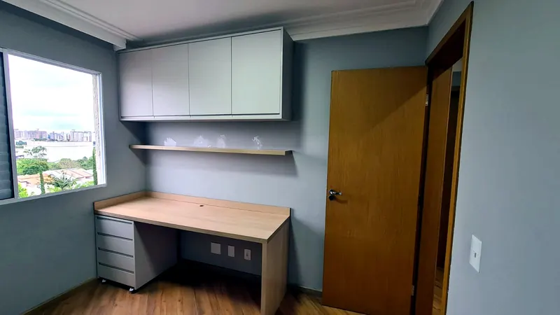 Estúdio de Airbnb com móveis planejados sob medida em MDF — Sto André, Oficina 306, São Paulo